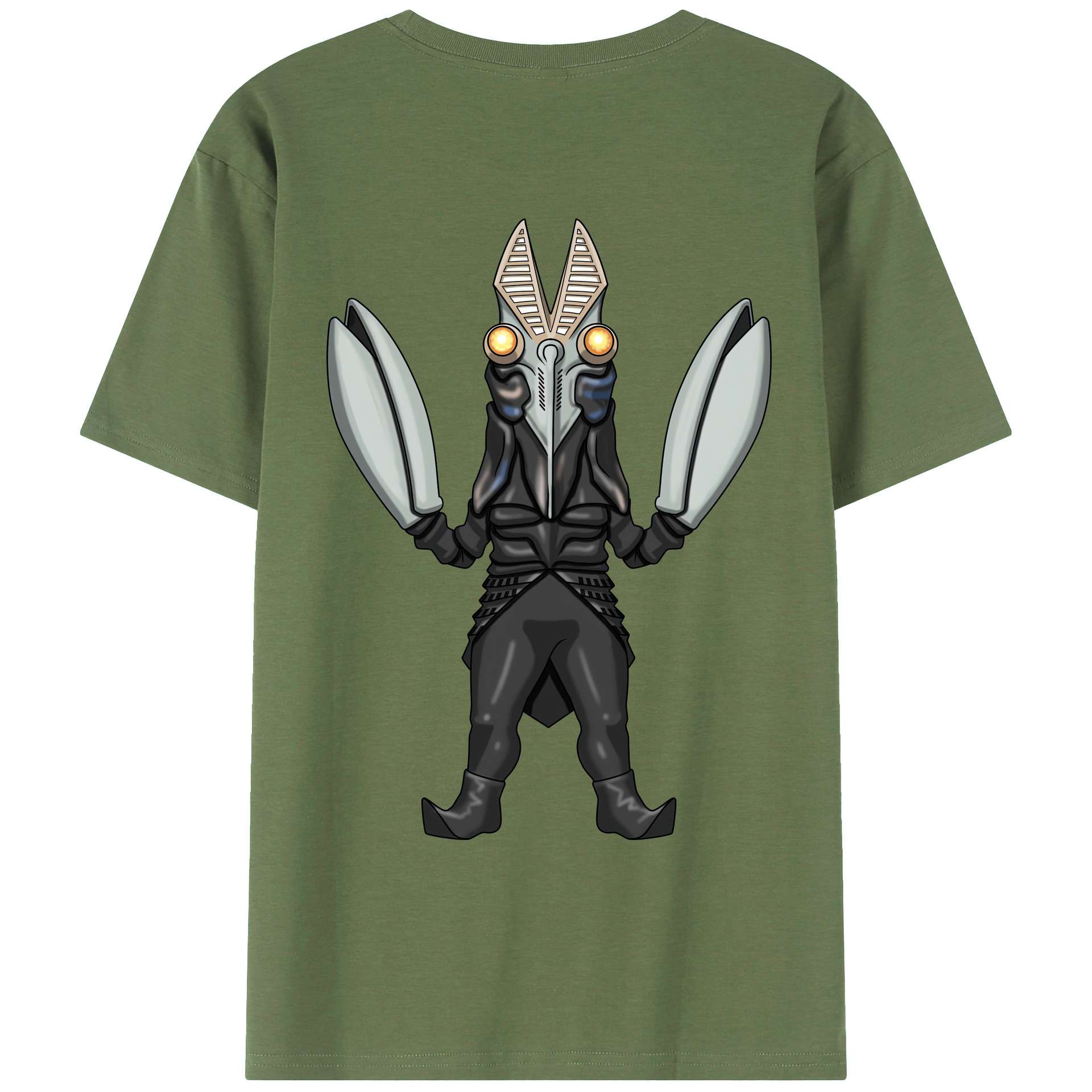 （画像用） ウルトラマン Ultraman 綿100％ メンズ半袖Tシャツ（バックプリント） 通気性
